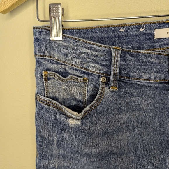 Eunina Distressed Blue Skinny Jeans - Picture 6 of 12